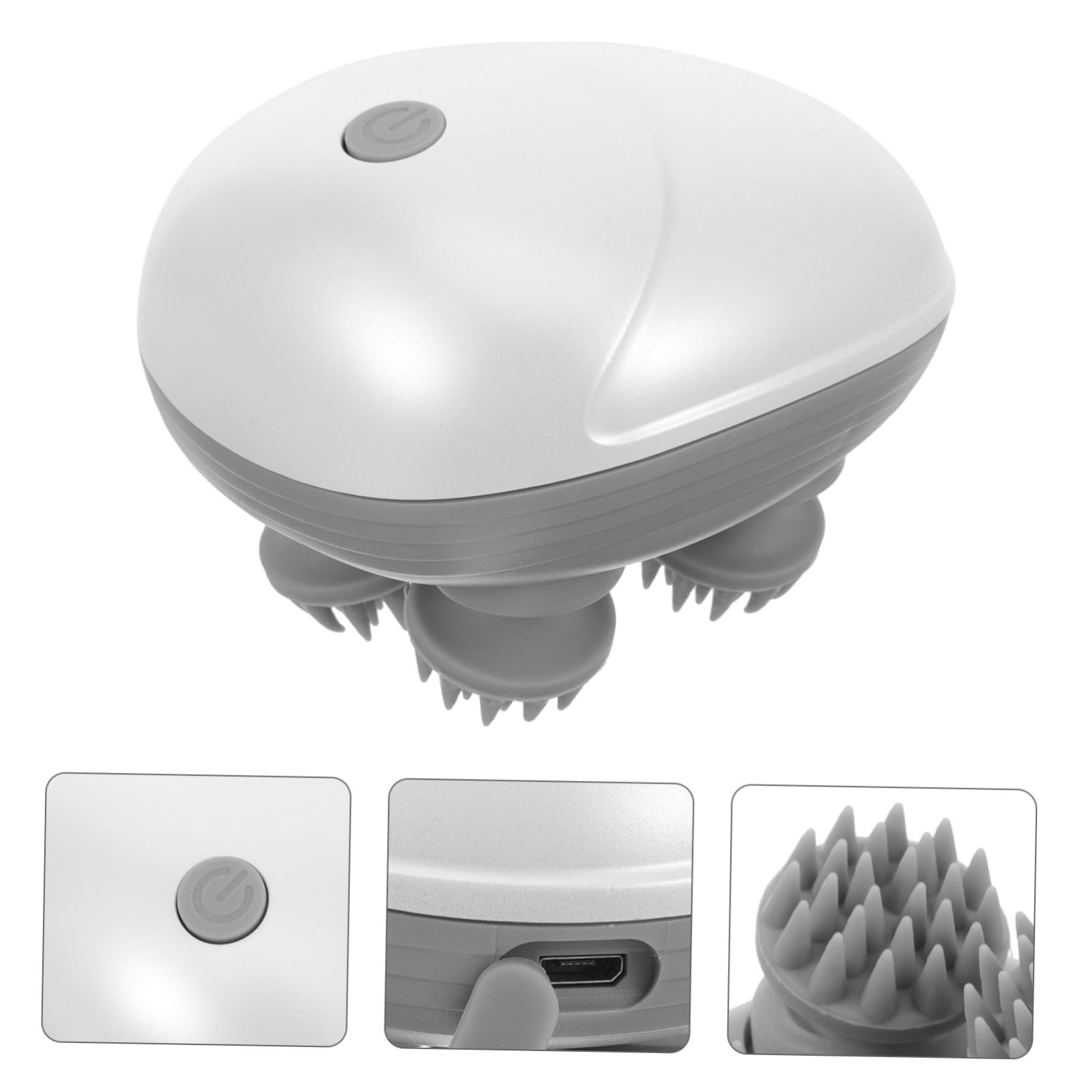 2 Set Massaggiatore Elettrico per e Capelluto Ergonomico Design Antistress Portatile per Uso e Hotel Stimolatore Sicuro e Confortevole per Cervicale