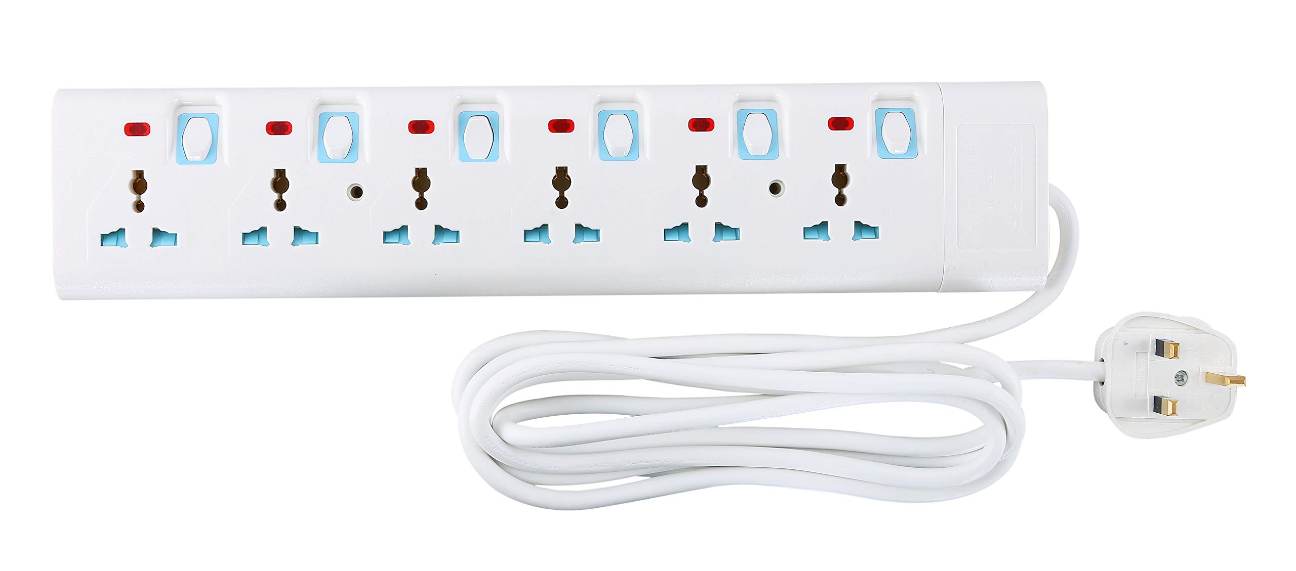 Geepas Geepas Extention Socket, White, Ges4093