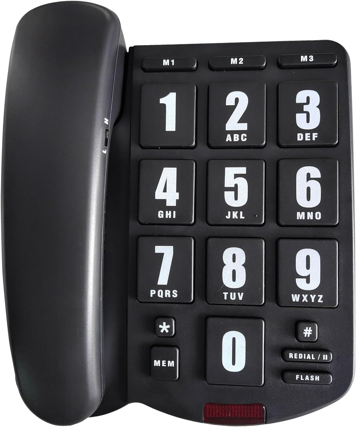 Fixed Landline Phone Big Button Amplified Home with Loud Desk Telephone for Elderly and Low Vision Users Fixed Landline Big Button Amplified Home with Loud Desk Telephone for Elderly and