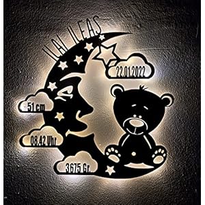 Designbysh Personalisiertes Baby-Geschenk Taufgeschenke Geschenke zur Geburt Taufe mit Namen Junge Mädchen Jungs…