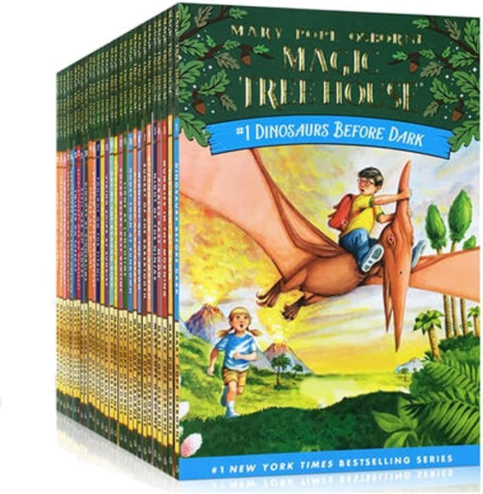 - Illustrated Adventure Chapter Books for Kids, 28-Book Boxed Collection of Magical Journeys, House Edition