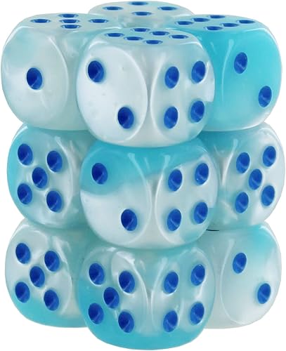 Gemini - Bloque de dados | Juego de 12 dados de tamaño D6 diseñados para juegos de mesa, juegos de rol y juegos en miniatura | Dados de calidad