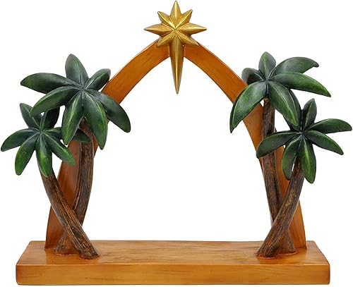 Miniatura 6 de Comfy Hour The Story of Jesus Nativity Scene Collection 9 pulgadas, estatua religiosa de Virgen Generosa María, Creche con estrella en el techo y