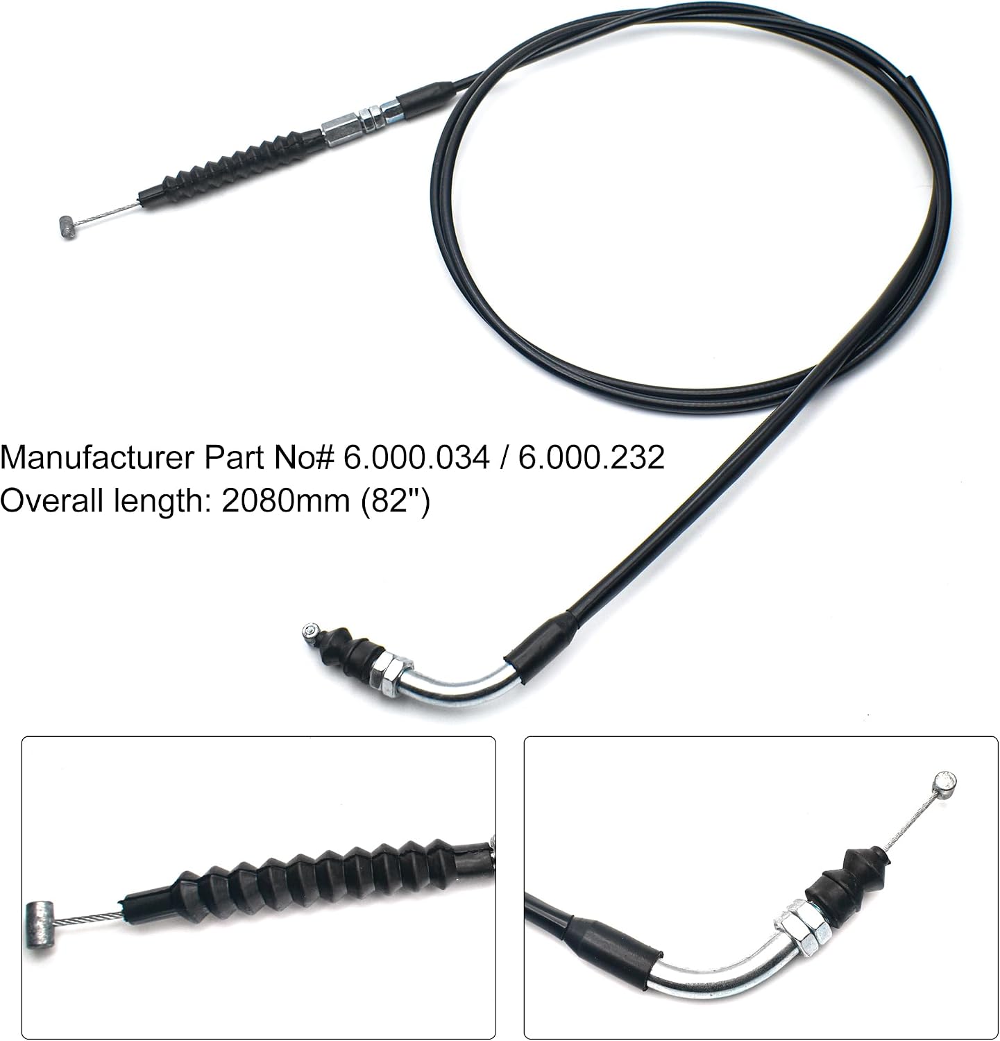 82 inch Go Kart Throttle Cable Replacement for Hammerhead MudHead 208R and for Twister 150cc 250cc, Compatible with Tomberlin Crossfire 150R