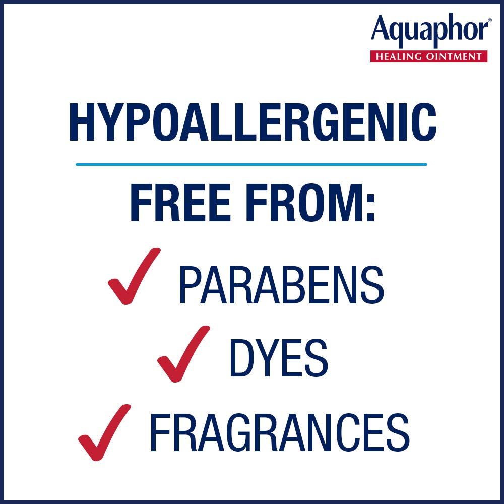 Aquaphor Healing Ointment - Moisturizing Skin Protectant for Dry Cracked Hands, Heels and Elbows - 14 oz. Jar : Health & Household
