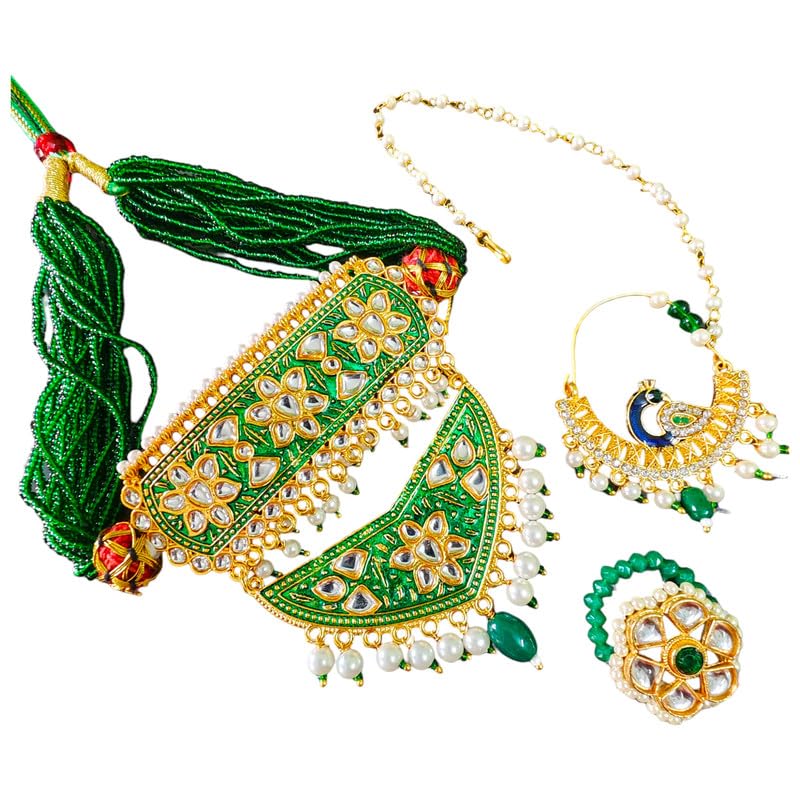 RAJASTHANI GAHANA Kundan Combo Jewelry Set For Women & Girls(Gw) (B0CH3GVL6M) Amazon Price History, Amazon Price Tracker