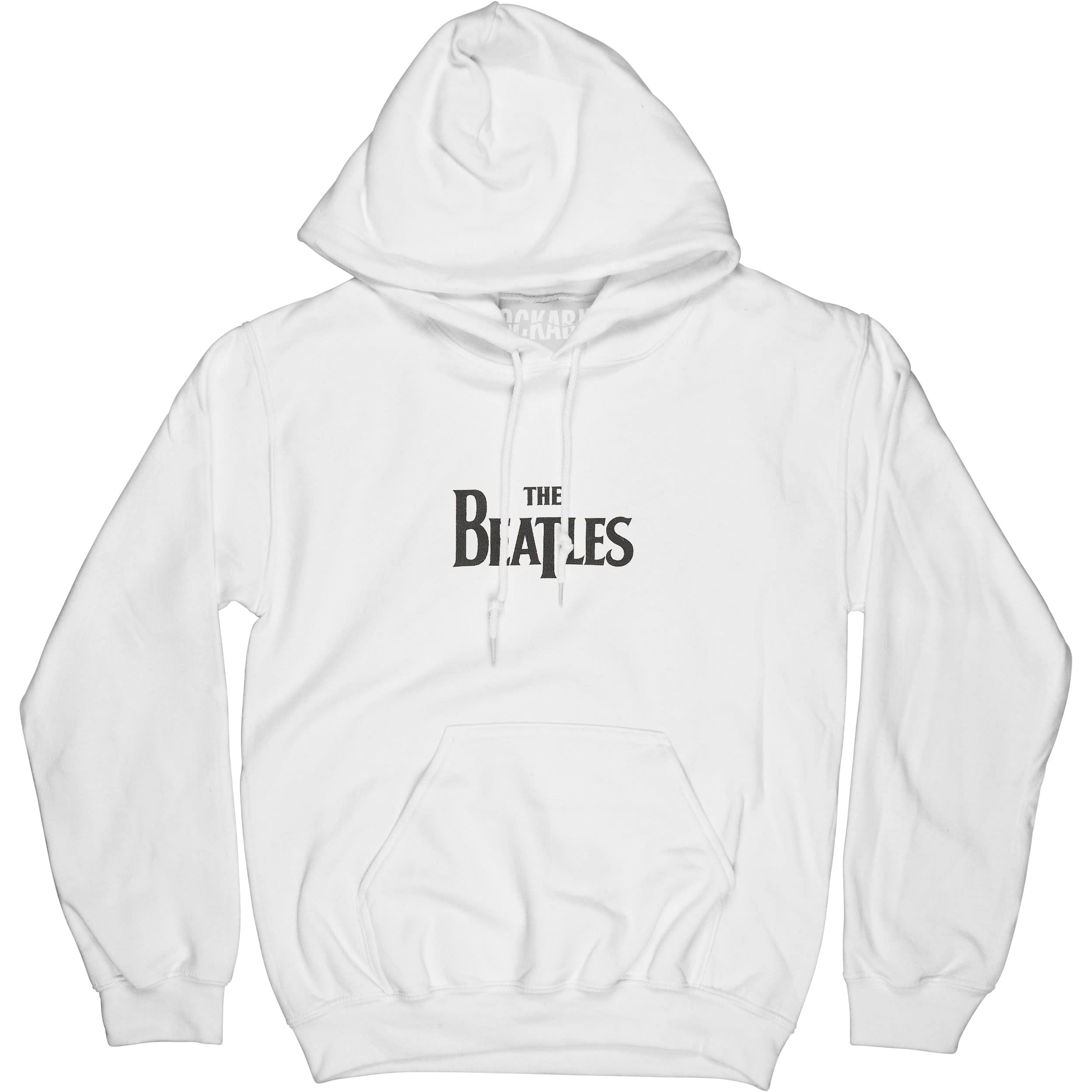 The Beatles Hoodie Let it Be 3 Savile Row Official Mens White Pullover L