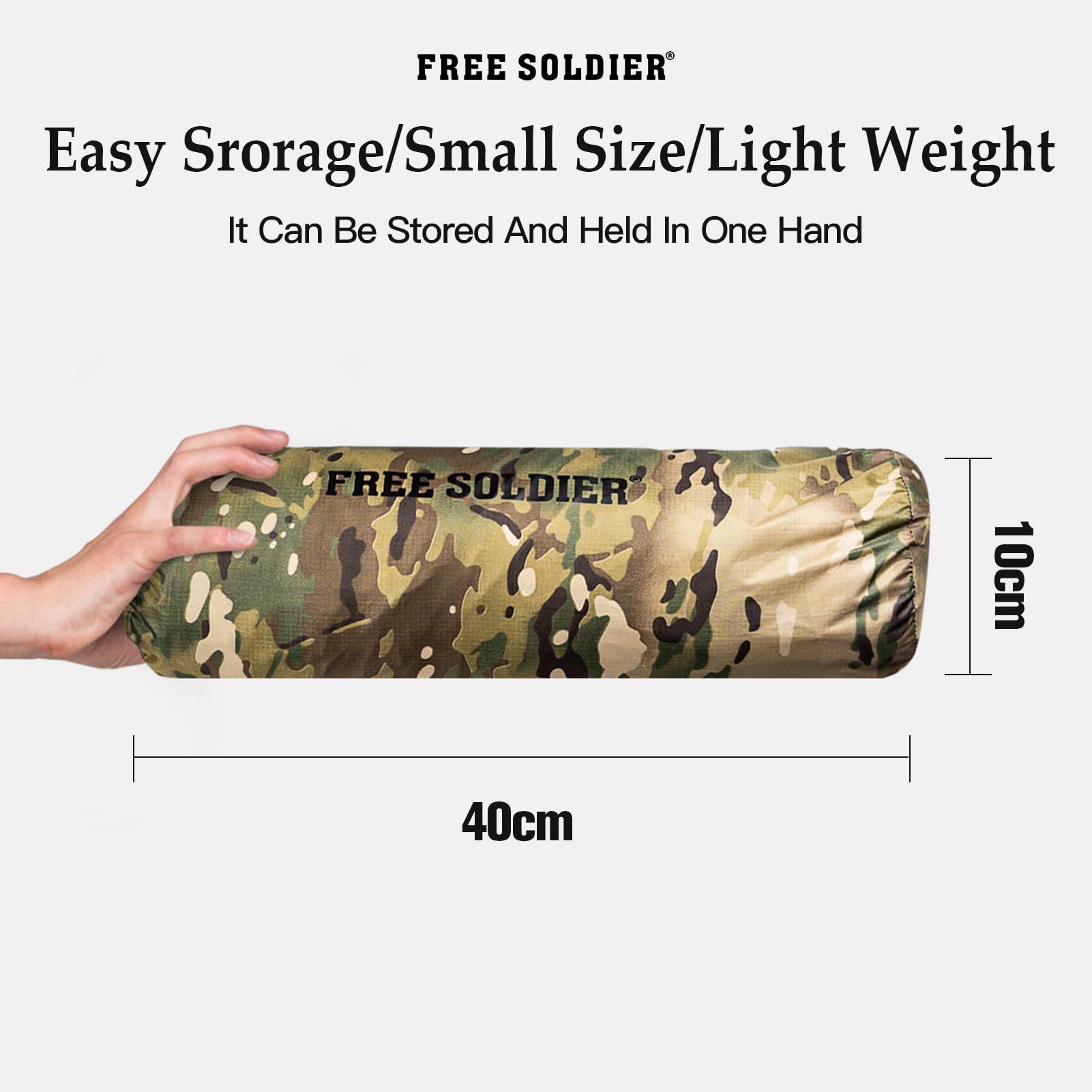 FREE SOLDIER Campingzelt Outdoor Ultraleichtes Einmannzelt In Camouflage, Outdoor-Camping,1 Person Zelt Abenteuer angelzelt einfach aufzubauen und zu tragen moskitoschutz,Wasserdicht