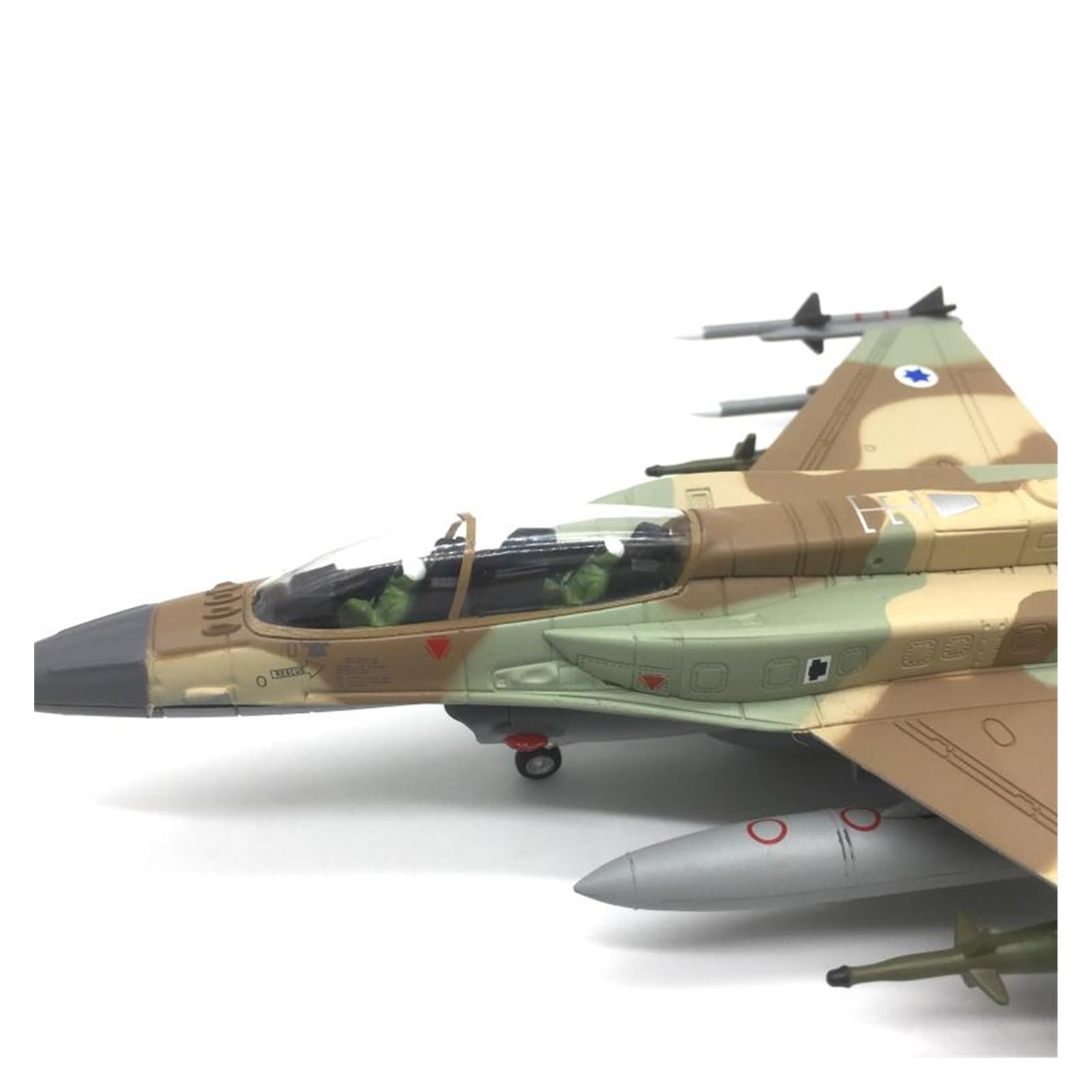 Must-Have for Collectors Modello in Piccola Scala Aerei 1:72 per F-16I Fighter Simulazione Modello in Lega pressofusa Finito Decorazione del Desktop Kit di Costruzione di Modelli