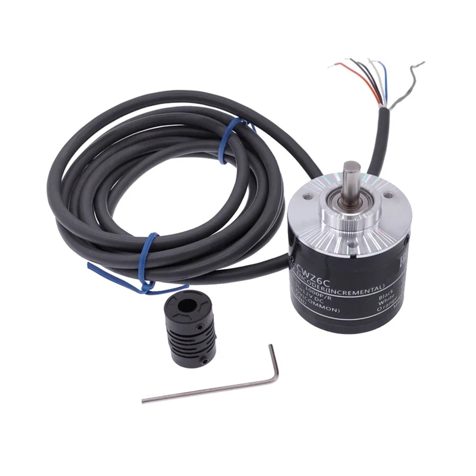 Encodeur rotatif E6B2-CWZ6C E6B2CWZ6C 100/200/360/500/600/800/1000/2000P/R 5-24V DC, sortie NPN, commutateur rotatif avec ligne de 2m(2000P R)