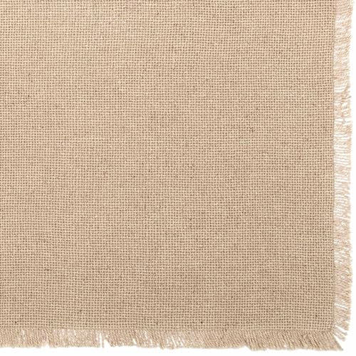 VHC-Brands-Farmhouse-Holiday-Tabletop-Kitchen-Burlap-Vintage-White-Runner-13-x-48 VHC Brands Farmhouse Holiday Tabletop Kitchen Burlap Vintage White Runner 13 x 48