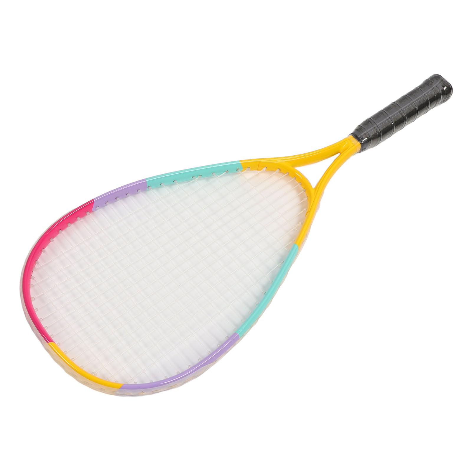 Rosvola Racchetta da Squash Testa Extra Large, Design Leggero, per Gioco | Corda in nylon resistente, presa comoda, versatile per i bambini, ammortizzante