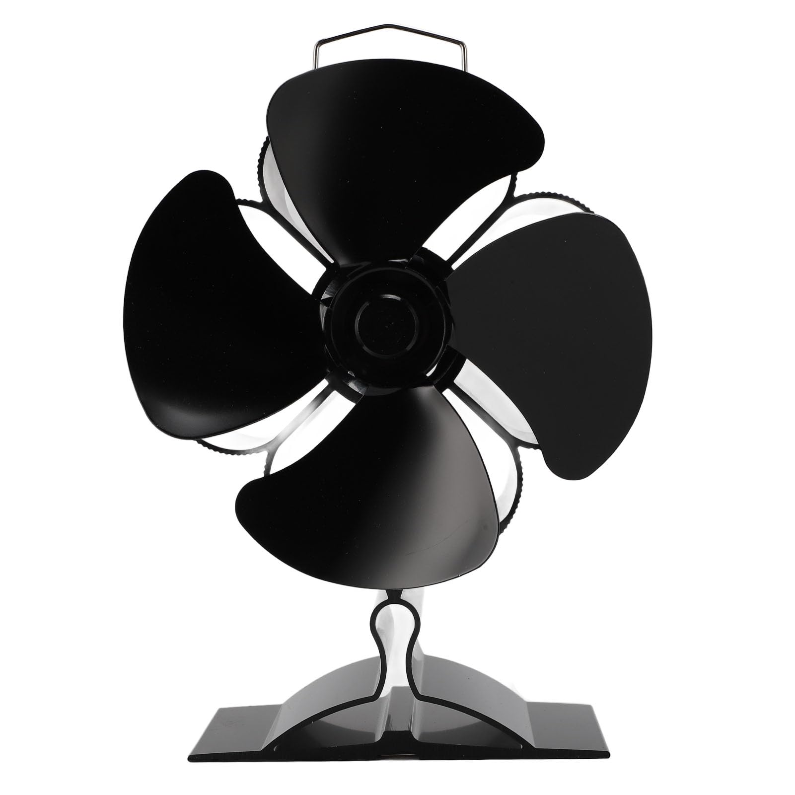 Ventilatore per Stufa a Legna, Alimentato a Calore Silenzioso a 4 Pale per Camino
