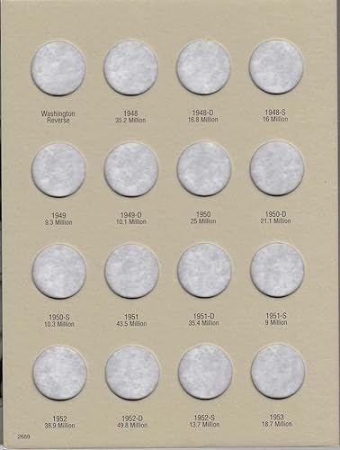 Miniatura 4 de H.E. Harris & Co. US Washington Quarter Carpeta de monedas de cuatro volúmenes 1932  1998# 2688.2689.2690.2691