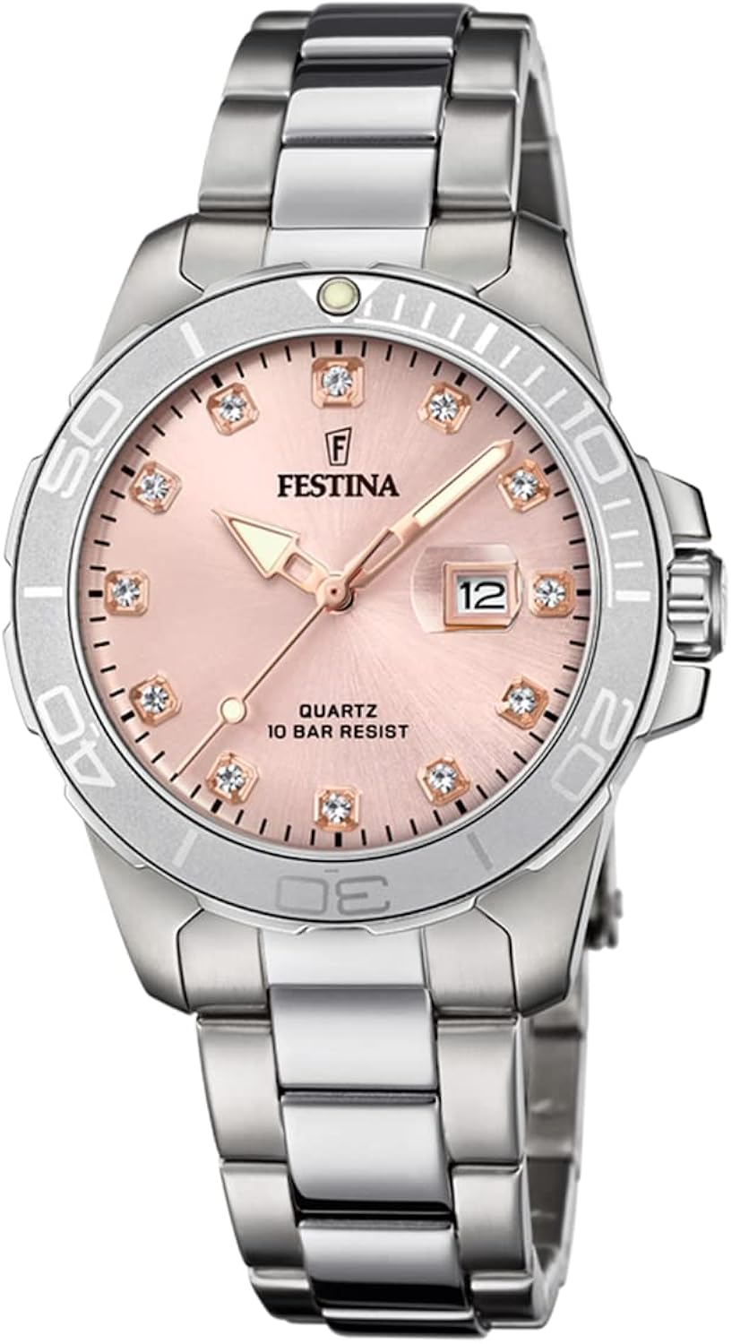 Festina Orologio Analogico Quarzo Donna con Cinturino in Acciaio Inox F20503/2 Festina Orologio Analogico Quarzo Donna con Cinturino in Acciaio Inox F20503/2