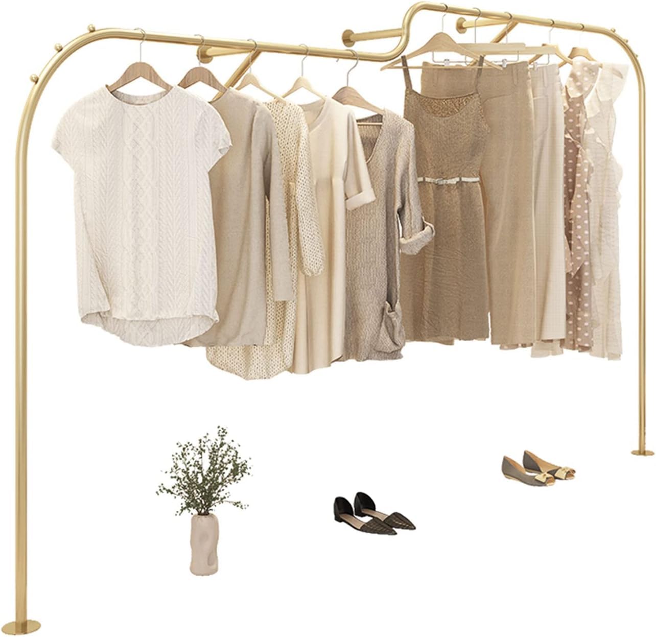 EsEntL Metal clothing racks, retail display racks, creative stand, commercial and industrial clothing racks, boutique clothing store display racks and more