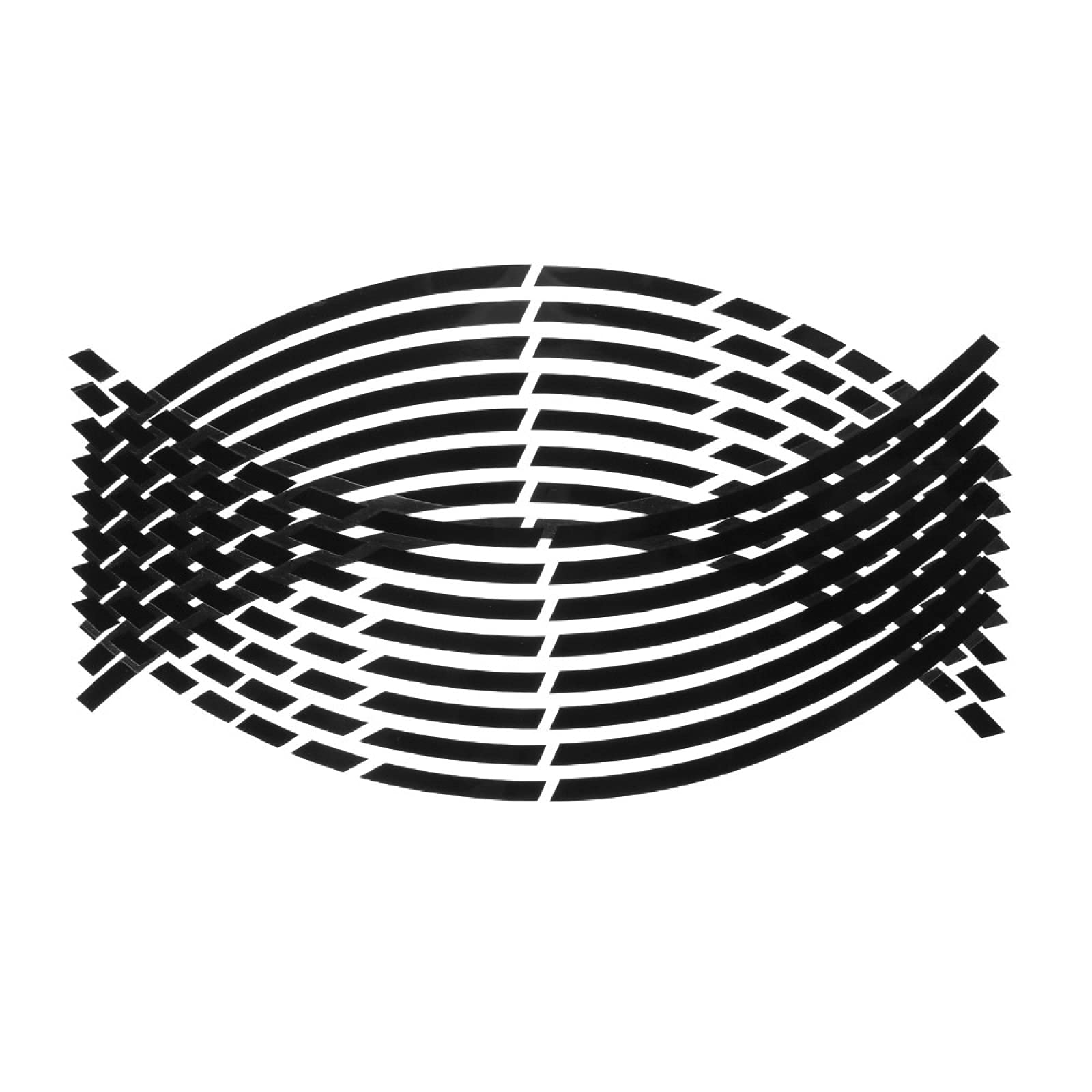 QOHFLDCar Stickers Auto Motorcycle Stying Wheel Hub Rim Stripe Reflective Decal Strickers Safety Reflector Exteriors Accessories