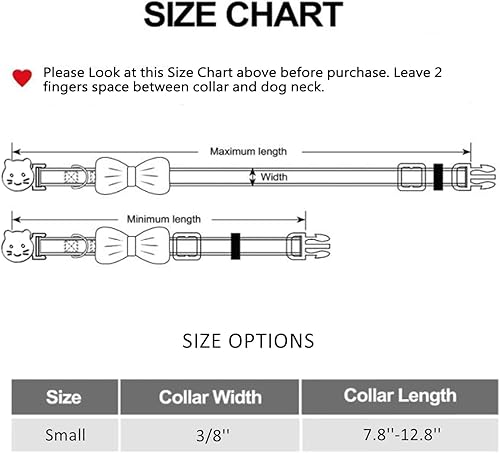 Miniatura 3 de Paquete de 2 collares de gato de primaveraverano con pajarita, abeja y collar de flor de fresa para gatitos y gatitos