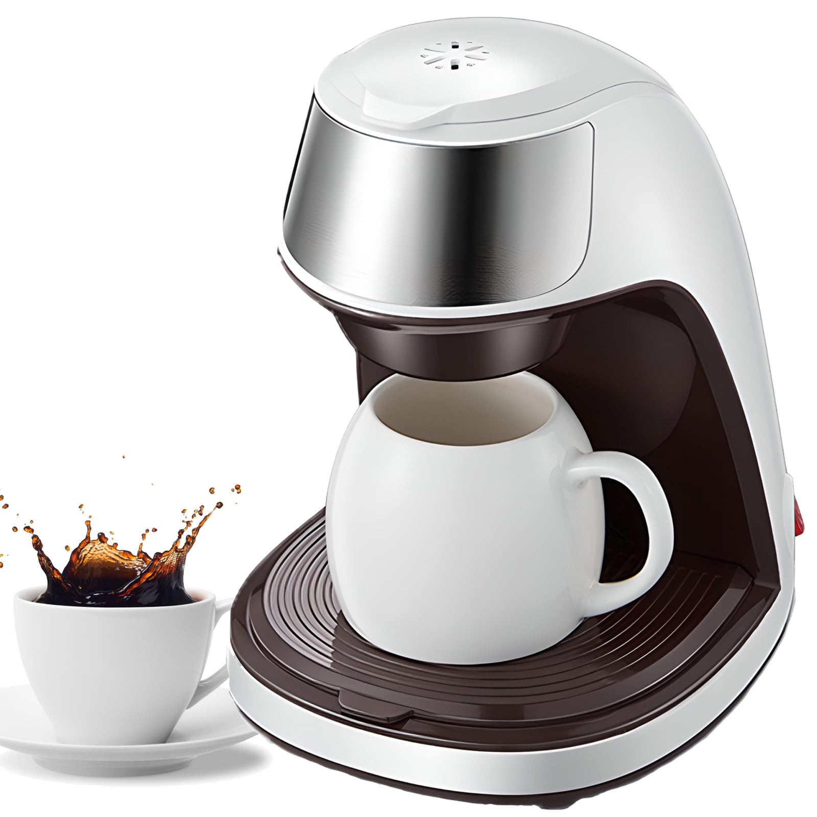 Cafetière à tasse unique au bureau pour savourer un café chaud filtre automatique au travail
