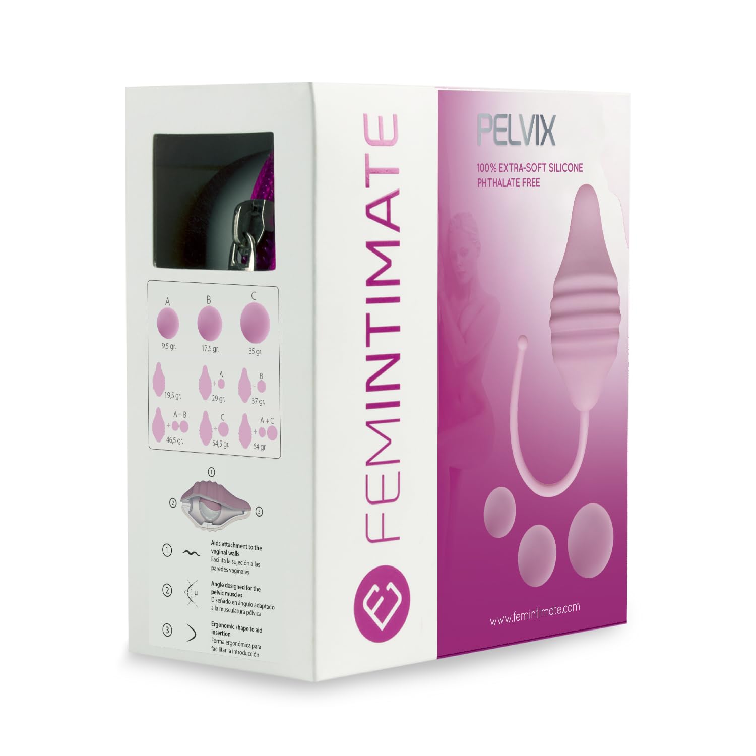 Pelvix – Ejercitador Suelo Pélvico con Pesas Progresivas – Entrenamiento Kegel – Fortalecimiento Muscular y Recuperación Postparto – Método Clínicamente Evaluado