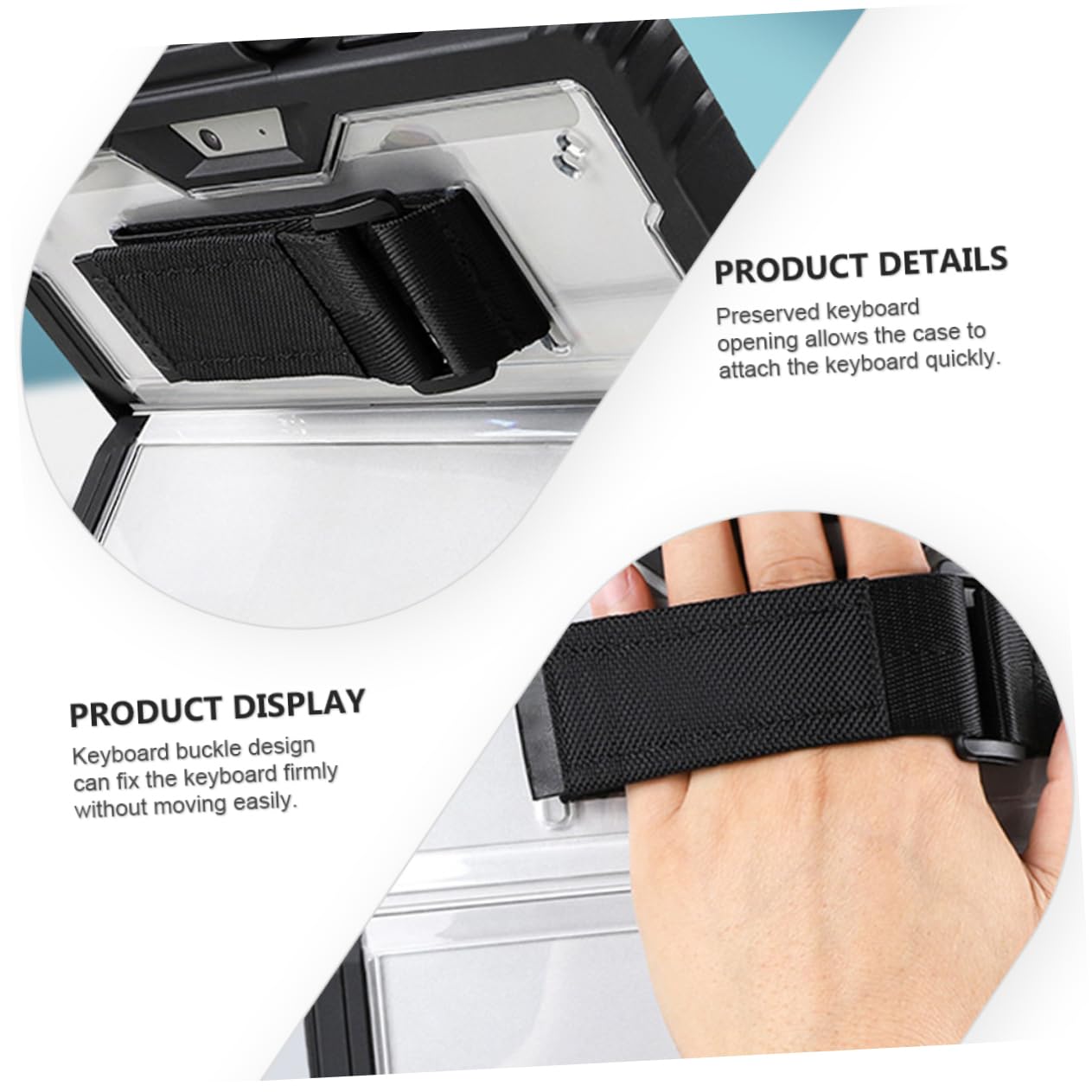 jojofuny Custodia Protettiva Per Tablet Tracolla Cover in Plastica Per Tablet Protezione Anti-caduta Trasparente Supporto Per Penna Incluso