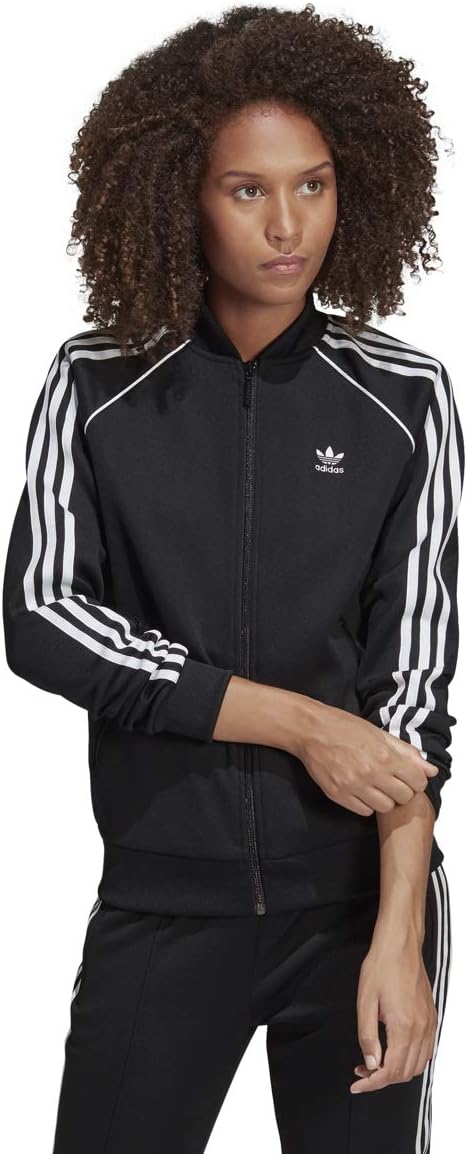 adidas Originals Women's Superstar Track Jacket, Black/White, XS - Image 4