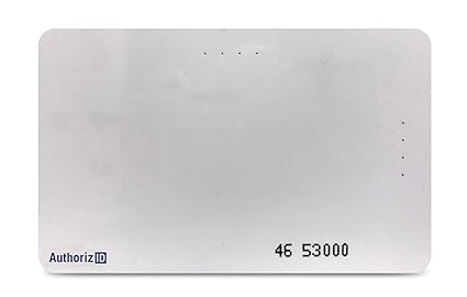 5 AuthorizID 26 Bit CR80 Blank Printable Proximity Access Control Cards