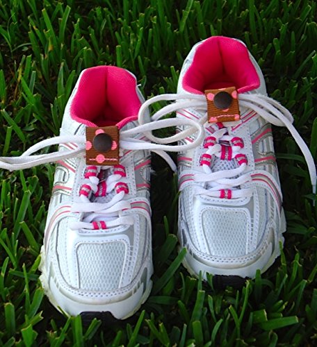 Snap n Step Shoe Lace Locks (Pink Dots)