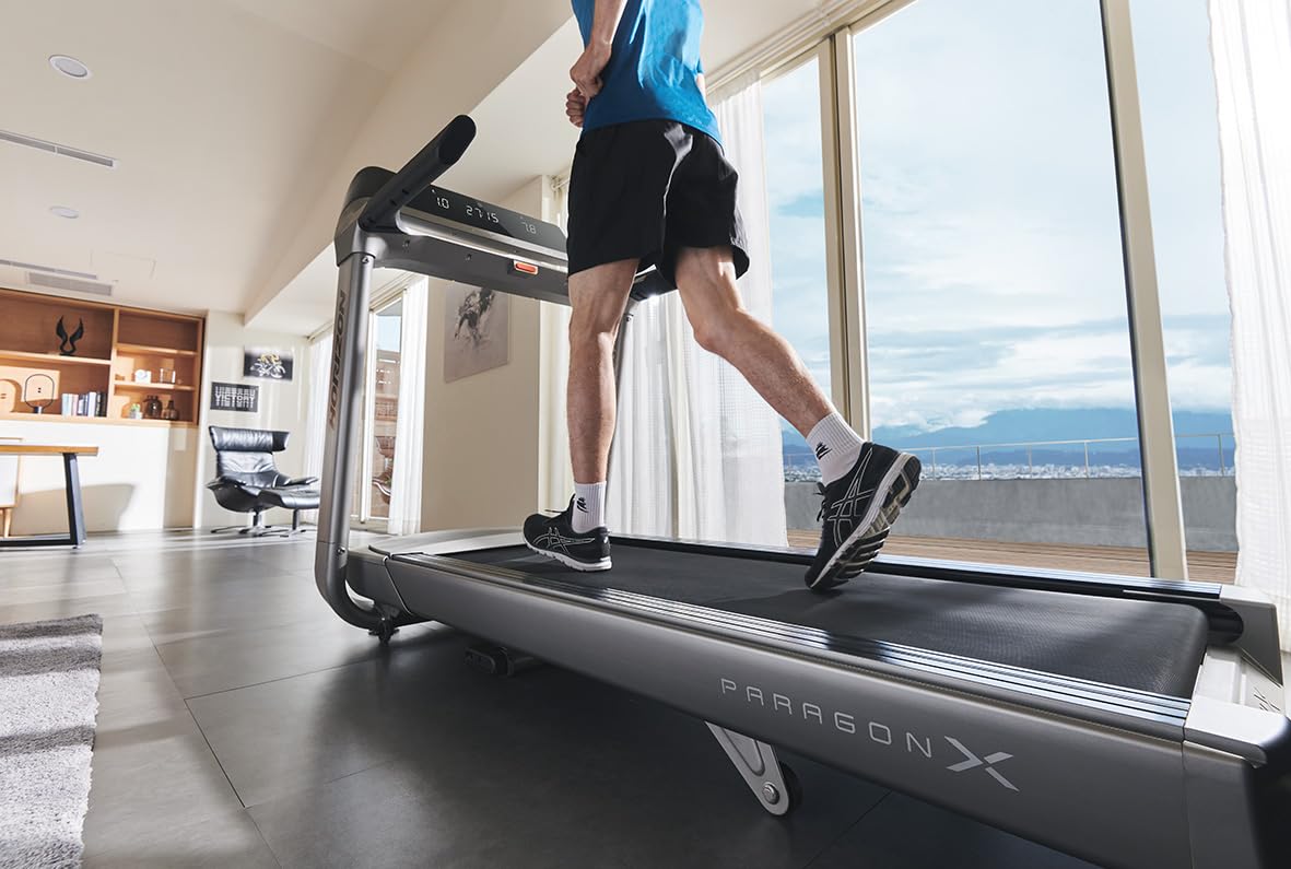 Horizon Fitness Laufband Paragon X mit leistungsstarkem 3,25 PS Motor und AirTrain Technologie welche unterschiedliche Lauf-Untergründe simuliert