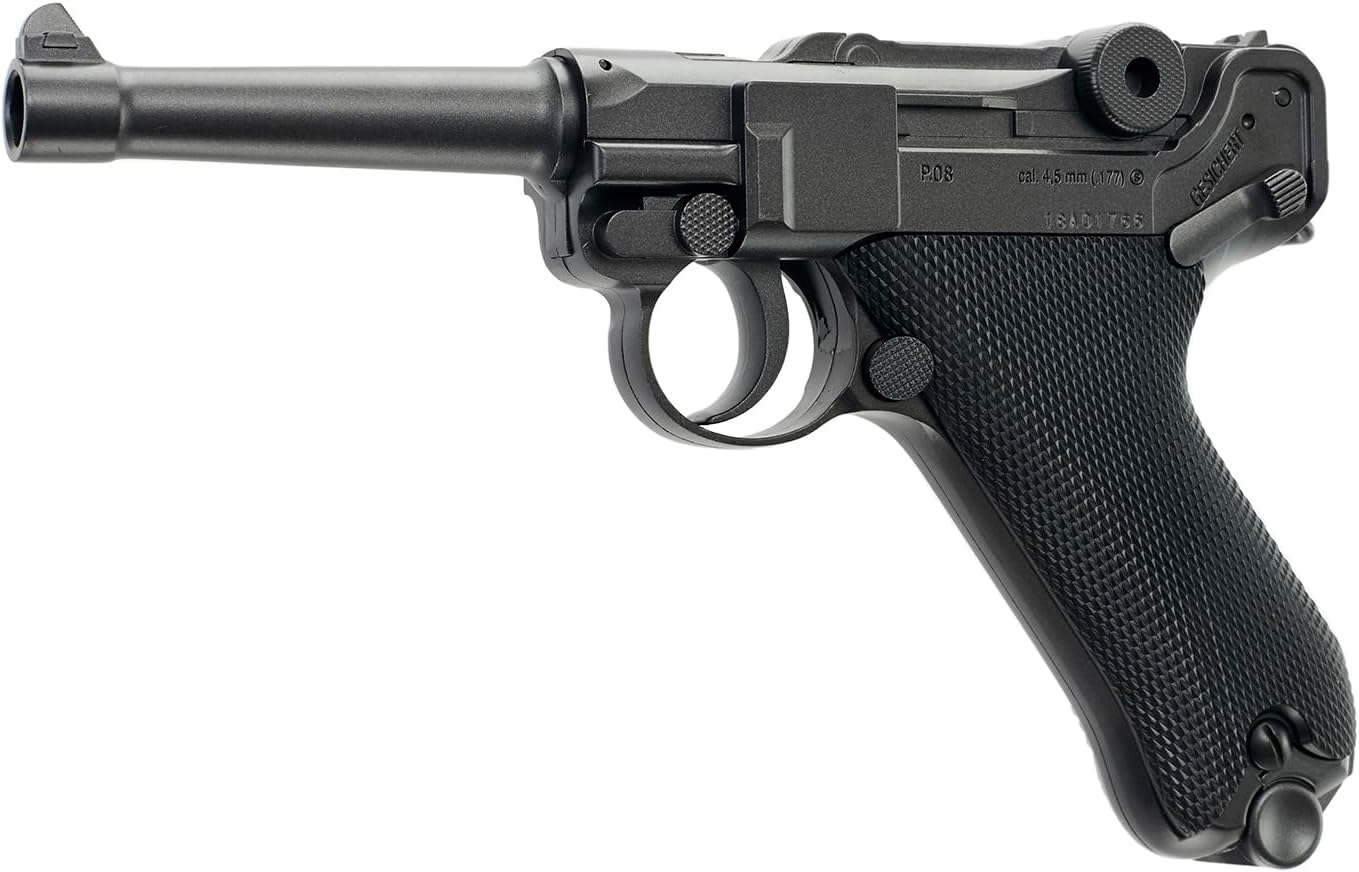 Umarex Legends P.08 All Metal .177 Caliber BB Gun Air Pistol, Standard Action, Legends P.08 Air Gun