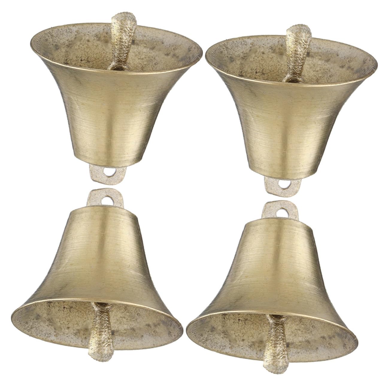 Gatuida 4pcs DIY Farm Bells Large Cow Bells for Sheep Horse Loud Cattle Farm Accessories