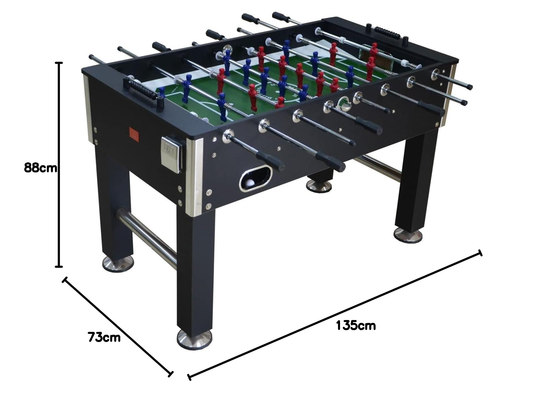 NG Biliardi Biliardino - Calcio Balilla Andromeda - regolamentare - 135 cm x 77 cm x 88 cm