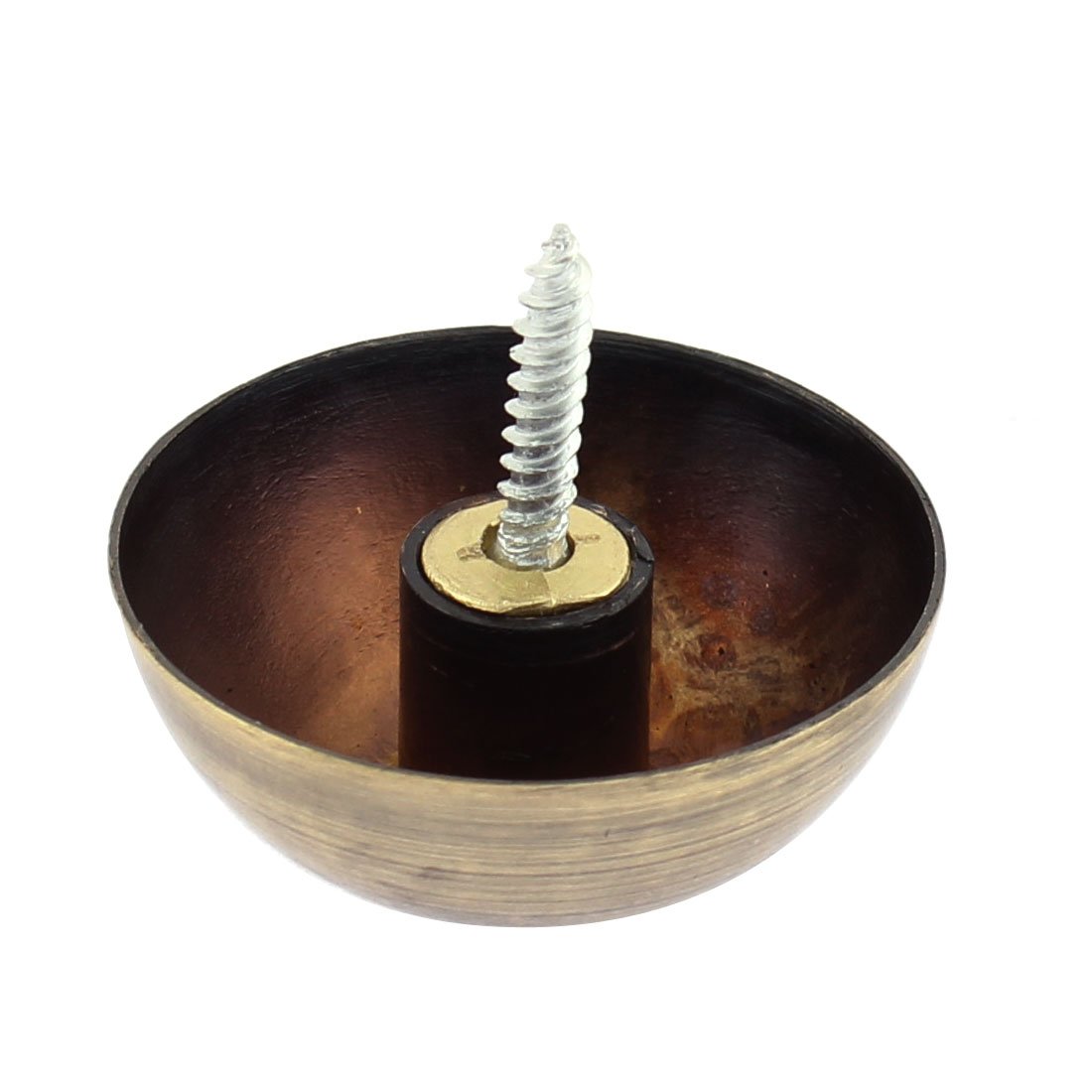 Aexit 10pcs 36mm Quality Parts Dia Metal Semicircle Glass Mirror Screw Nail Decor Bronze Tone Model:10as212qo53