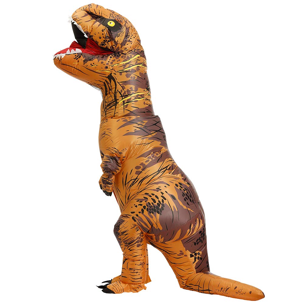 JASHKE Costume T rex Gonfiabile Adulto Costumi Dinosauro Gonfiabili Bambini Costume Halloween Dinosauro