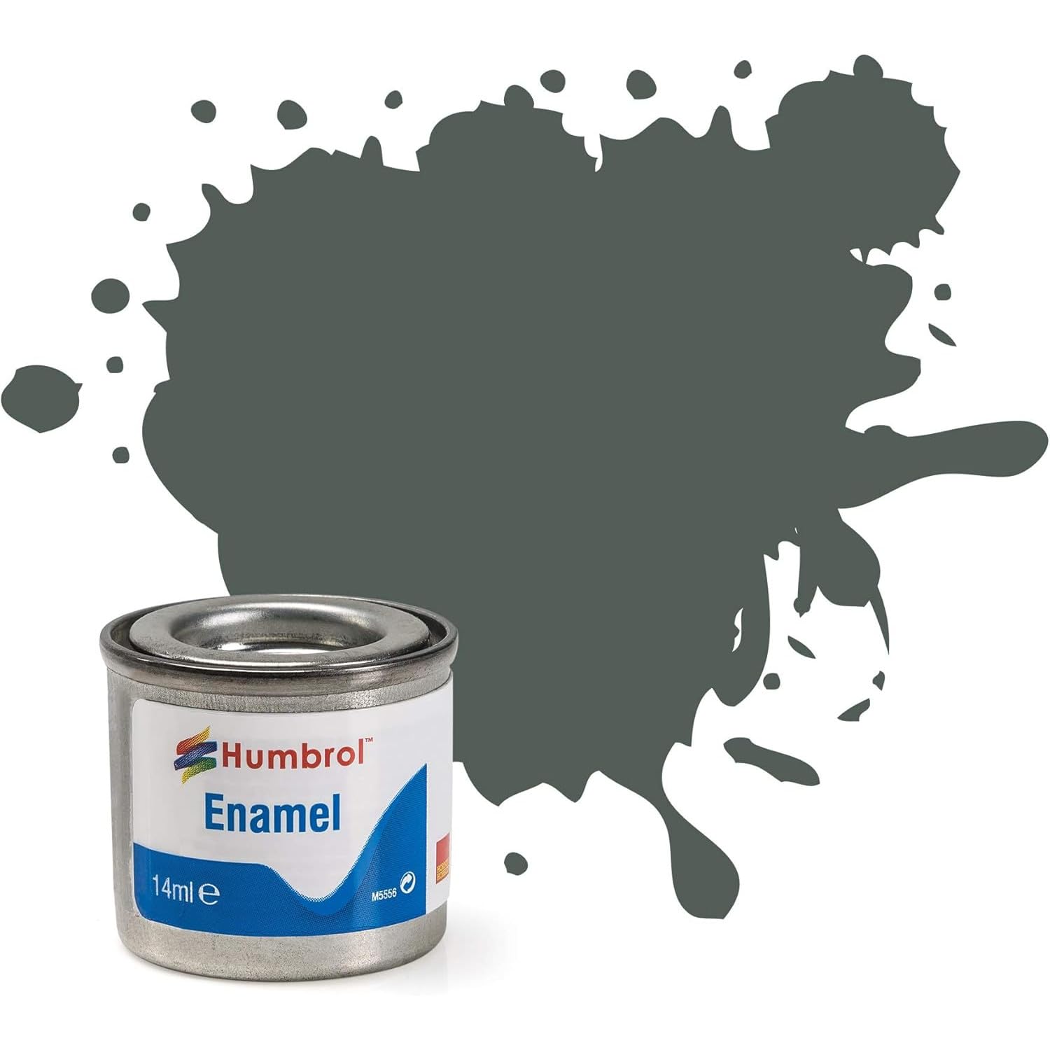 AMK® Humbrol Matt Grey Primer 14ml No.1 Paint For Models Plastic Metal Wood Glass Ceramic Hobbies