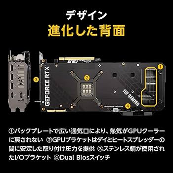 Amazon | ASUSTek TUF Gaming NVIDIA GeForce RTX 3080 Ti 搭載ビデオ