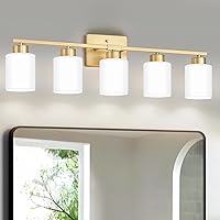 Vista 16 de Accesorios de iluminación para baño de níquel cepillado, lámpara de tocador moderna de 3 luces sobre espejo, apliques de pared con pantallas