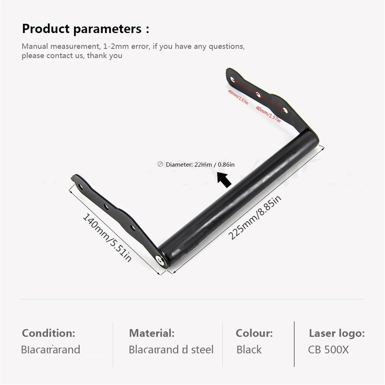 Support Telephone Velo pour CB500X 2016 – 2023, Support Téléphone Portable Support Plaque GPS Support Téléphone USB Moto Telephone Moto Rotation(USB Combination C)