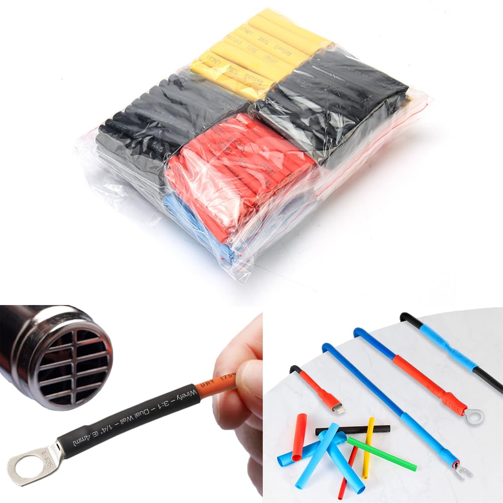 Bowiemall Waterproof Heat Shrink Tubing Kit 164Pcs 2:1 Ratio Adhesive Lined Industrial Shrink Wrap (B0C89LG5FW) Amazon Price History, Amazon Price Tracker