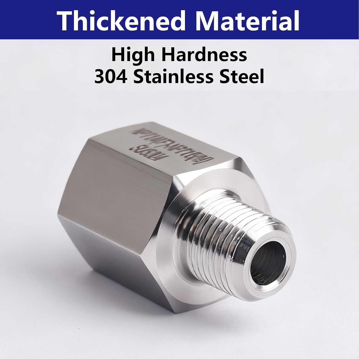 1/4" Female to 1/8" Male NPT Reducer Adapter Reducing Pipe Fittings 4 Pack | 304 Stainless Steel Forged, 1/4" FNPT X 1/8" MNPT Reducer Pipe Extension Connector