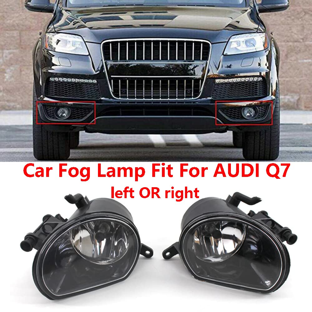 Riloer 1 pieza Faro antiniebla delantero izquierdo/derecho para coche, 4L0941699A (izquierda), 4L0941700A (derecha), apto para A-ud-i Q7 2010-2015