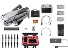 Air 2S Fly More Pro Vlogger Combo with DJI RC, Drone with 3-Axis Gimbal Camera, 5.4K Video, 1-Inch CMOS Sensor, 4 Directions of Obstacle Sensing, 31 Mins Flight Time, 12km 1080p Video Transmission, Two Extra Batteries