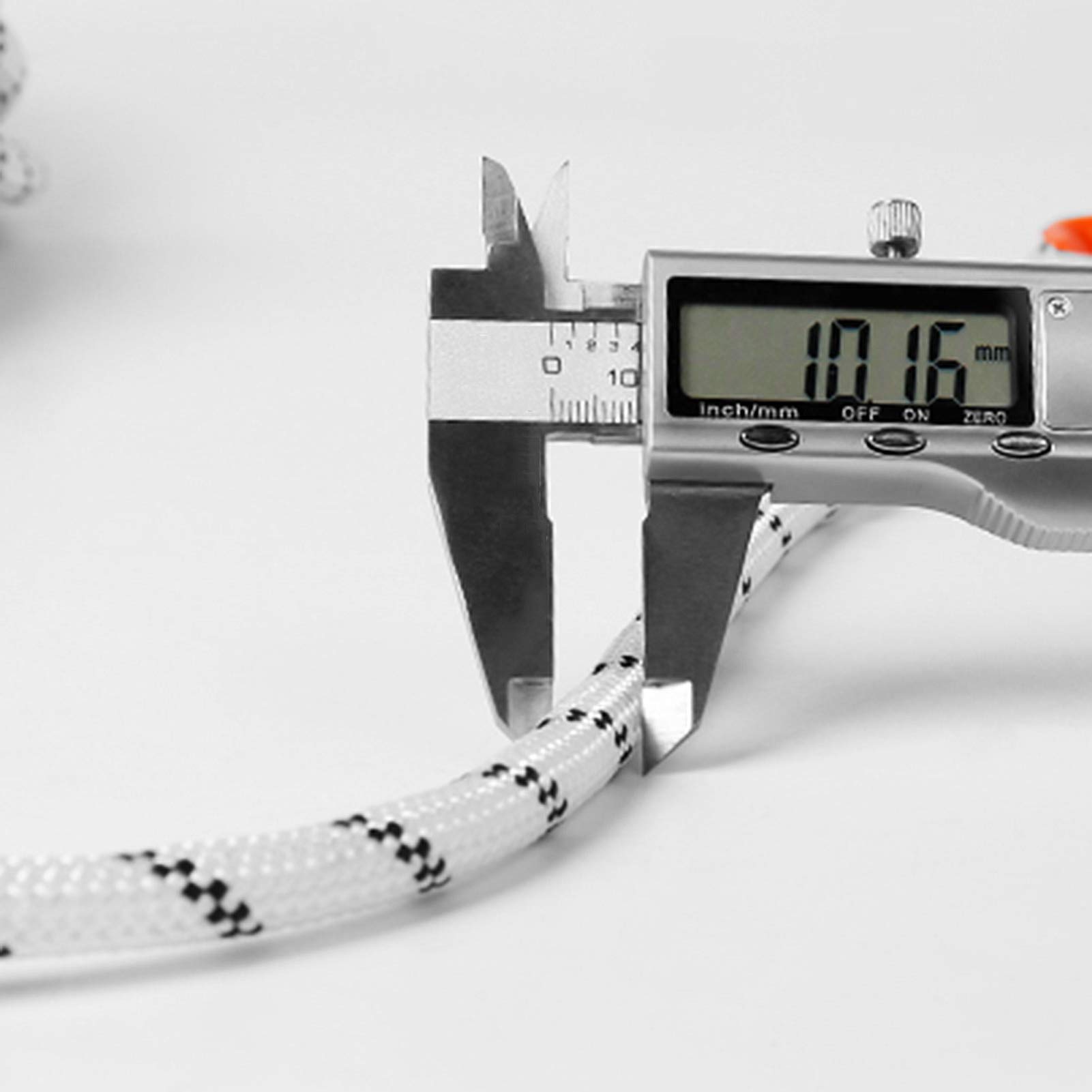 Cuerda Estática para Exteriores De 10 Mm, Cuerda Auxiliar Multifuncional De Poliéster para Descenso, Fuerza De Tracción De 2100 Kg, 10 Mm X 90 M