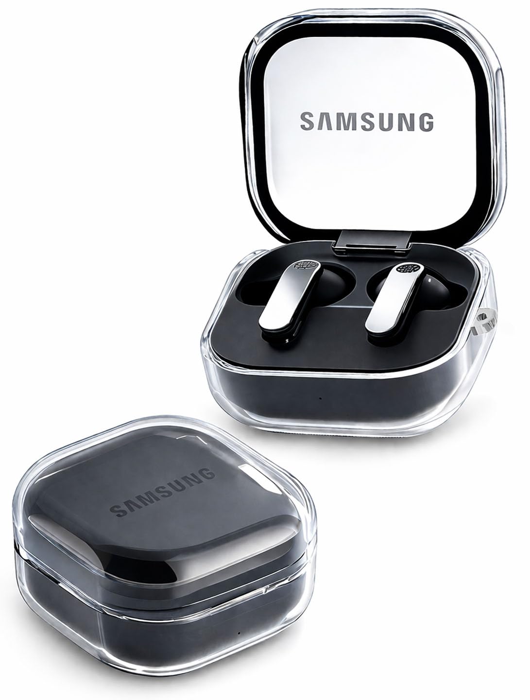 AJM Transparent Protective Case, 360 Shockproof Anti-Scratch Earbuds Case Compatible with Samsung Galaxy Buds 4 / Buds 4 Pro-image-42