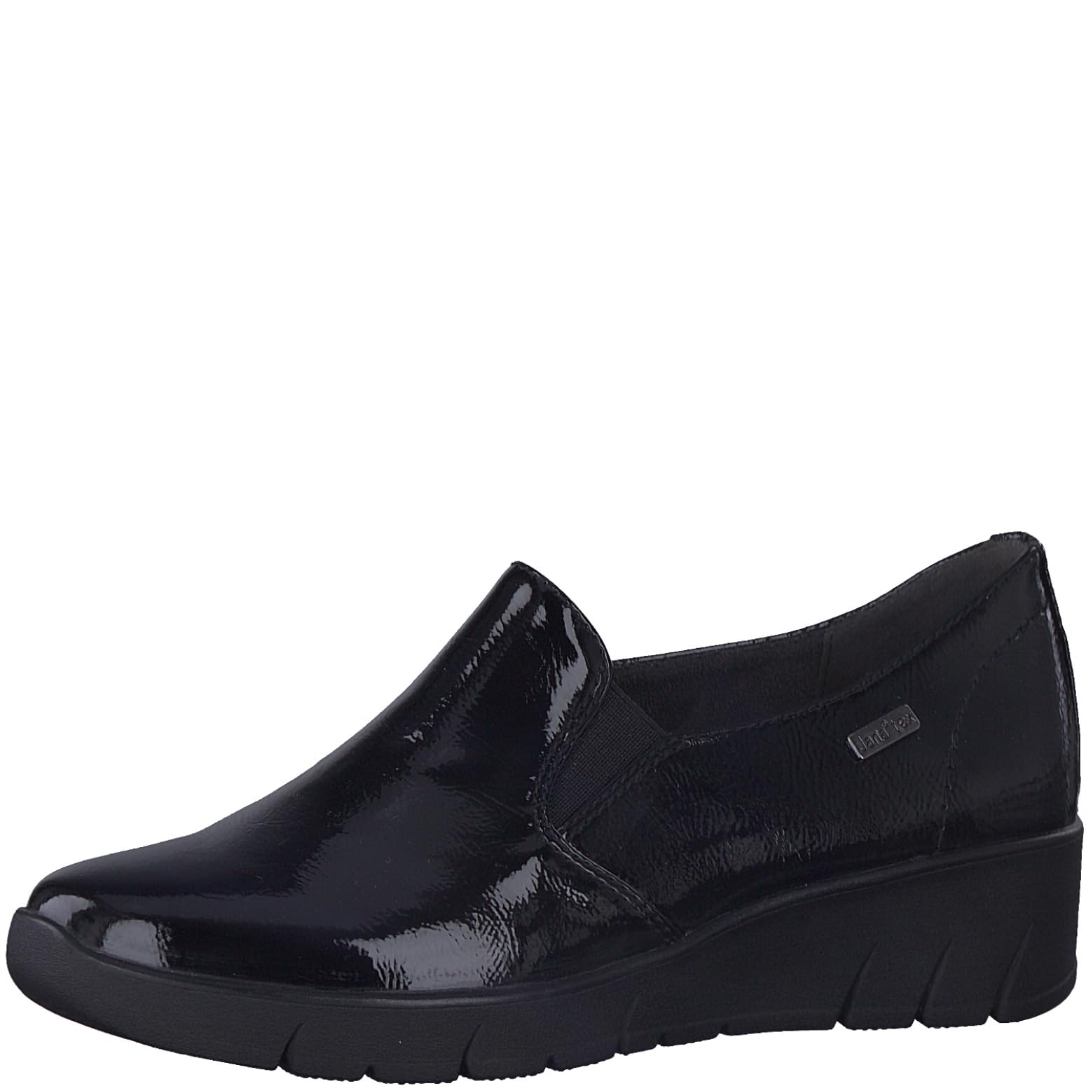 Jana Women’s Slippers Water-Repellent Vegan, Black Patent, 3,5 UK