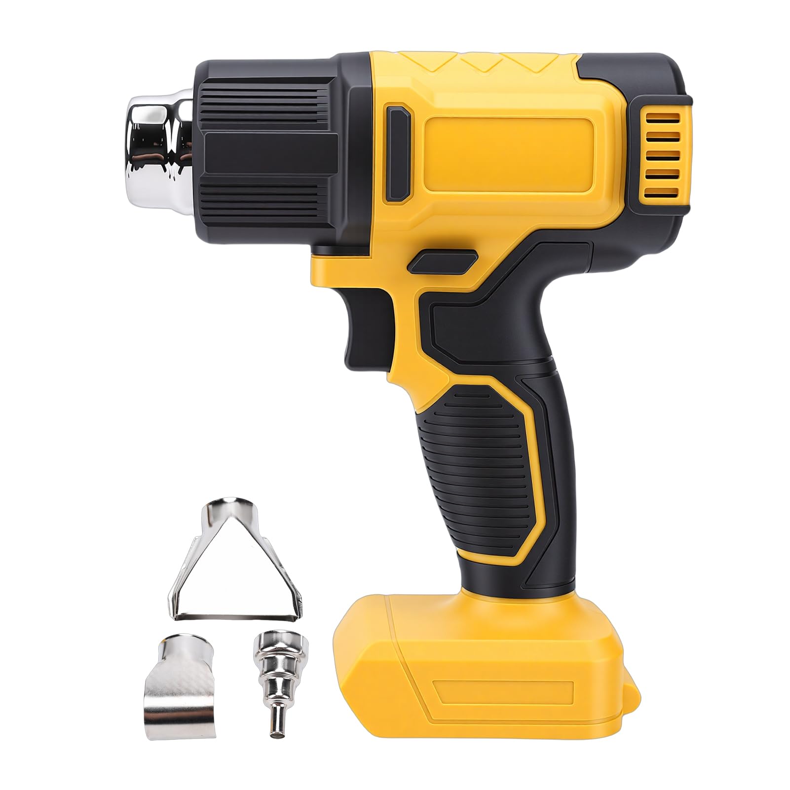 Pistola de calor inalámbrica, pantalla LCD digital alimentada por batería, temperatura ajustable de 122 ℉ a 1022 ℉ Calentamiento rápido para manualidades, decapado de pintura,