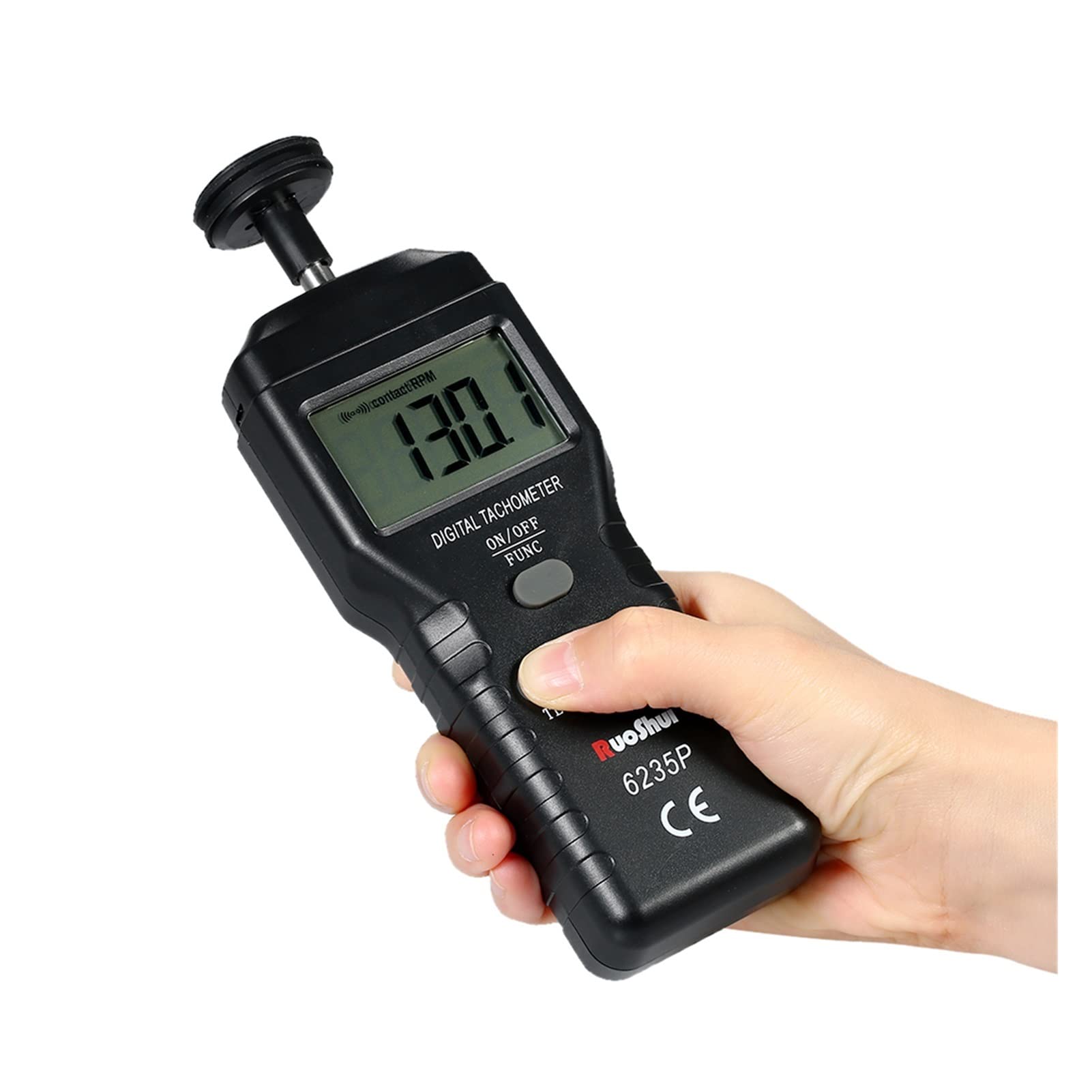 LNHHG Digital Handheld Stroboscope Digital Tachometer Non-Contact Tacometro Smart Sensor Speed Meter Range 2.5-99999 RPM Auto Handheld Motor Tester(6234P)