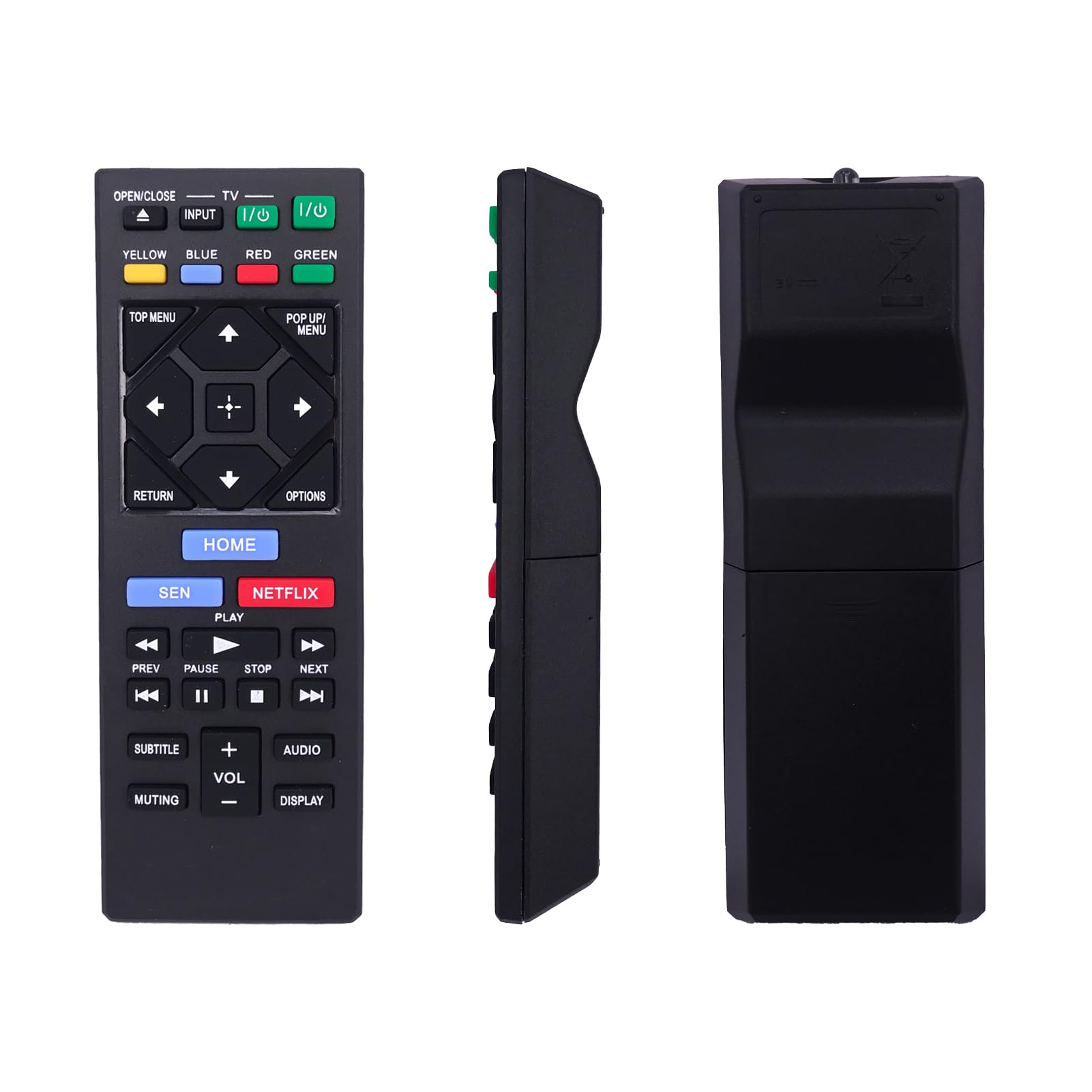 Replaced Remote Control Compatible for Sony BDP-S2500 BDP-BX650 BDP-S6500 BD Blu-Ray DVD Disc Player