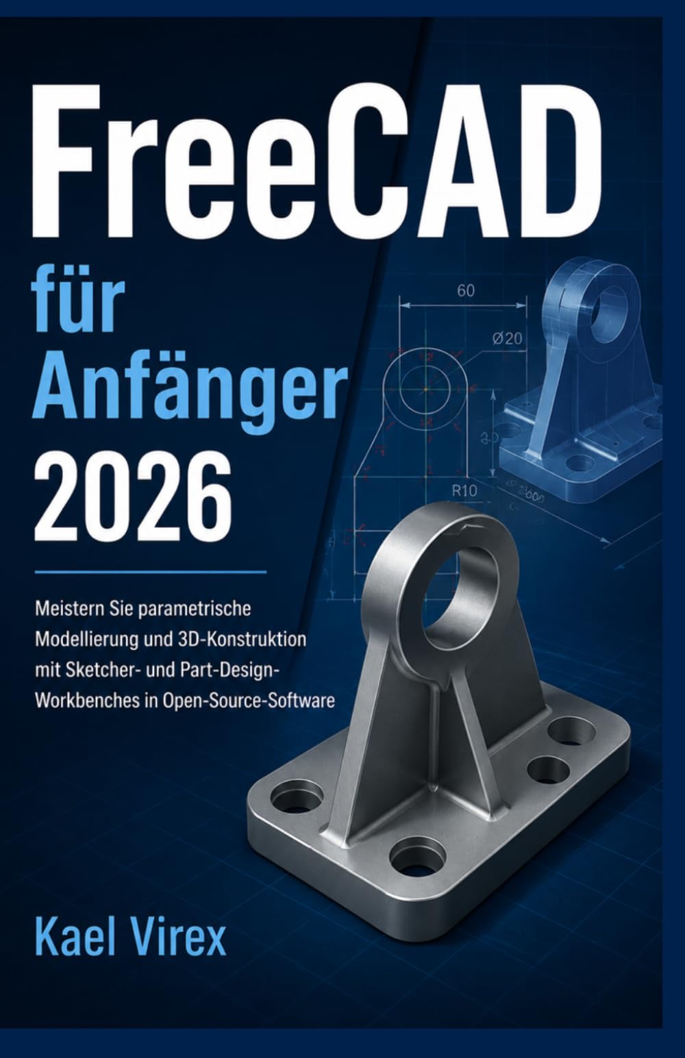 FreeCAD für Anfänger 2026: Meistern Sie parametrische Modellierung und 3D-Konstruktion mit Sketcher- und Part-Design-Workbenches in Open-Source-Software