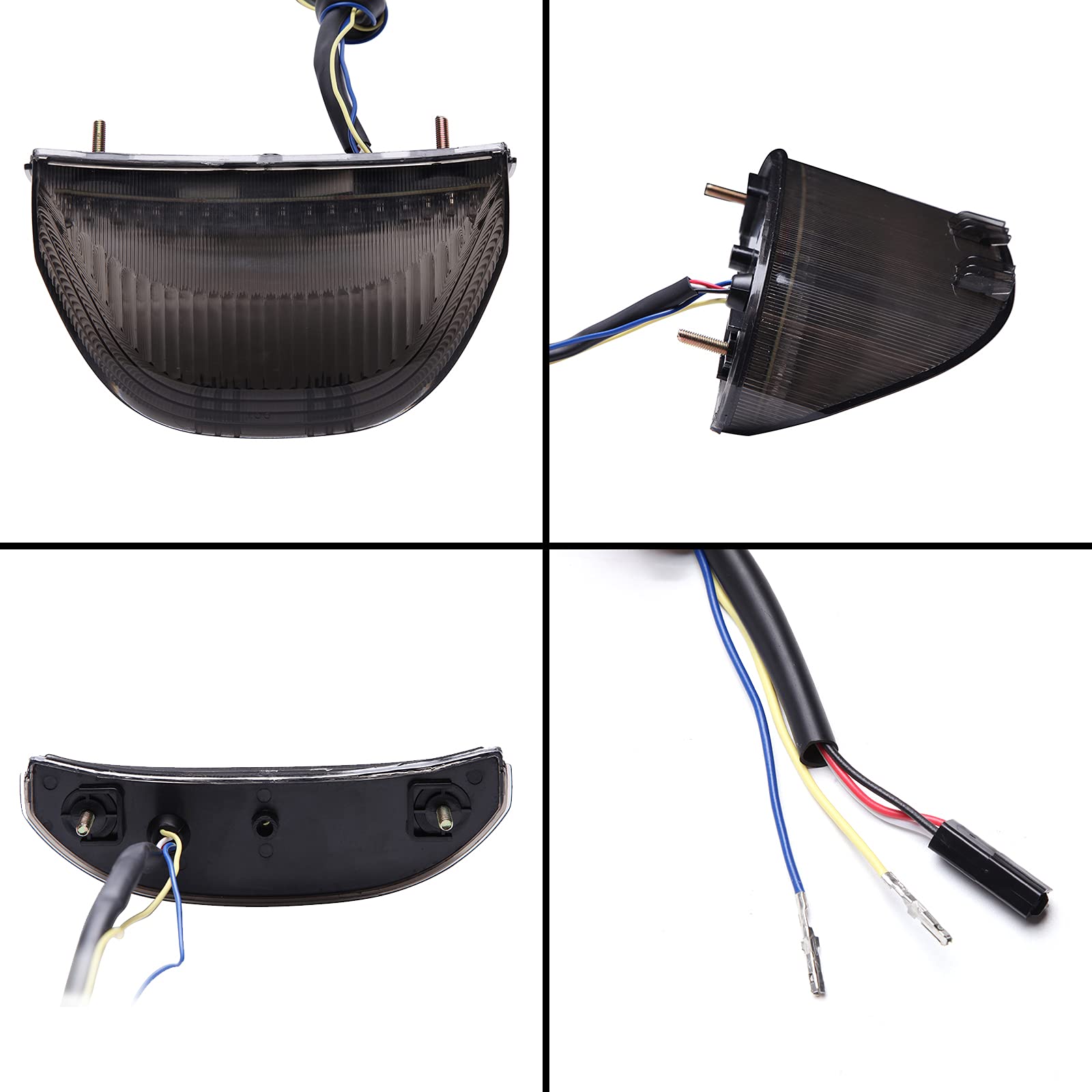 JMTBNO Motorrad LED Rücklicht Led Bremslicht Blinker Lauflicht Schwarz Geräuchert Rücklichter Wasserdicht 12V Kompatibel mit Hon-da CBR600RR CBR 600 RR 2003-2006 CBR1000RR CBR 1000 RR 2004-2007